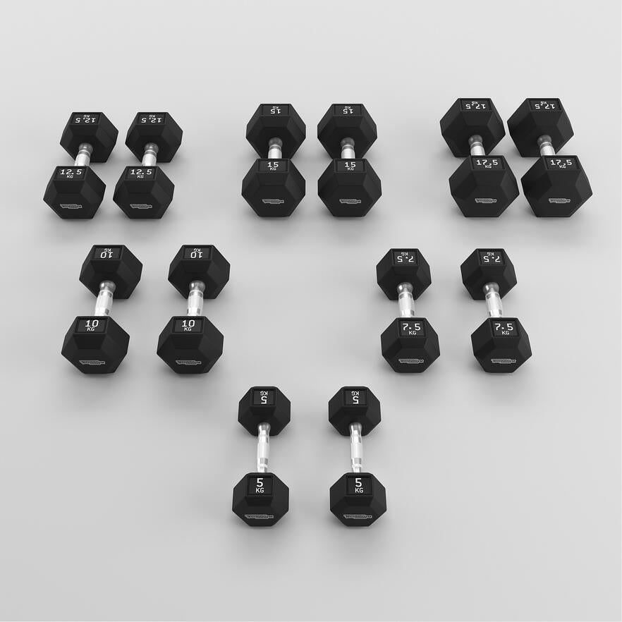 Hexagon Dumbbells Complete Set